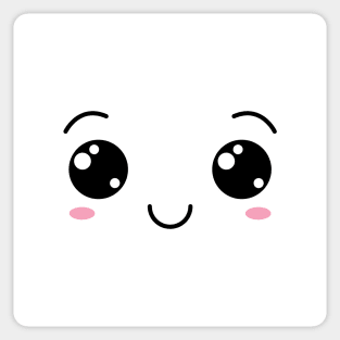 Happy kawaii smiley face Sticker